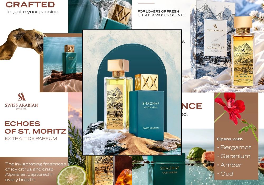 New Swiss Arabian Fragrances: Shaghaf Oud Marine and Echoes of St. Moritz